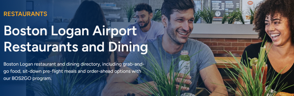 BOS Terminal B, Terminal B BOS, BOS Terminal B map, BOS Terminal B restaurants, BOS Terminal B food, BOS Terminal B lounges